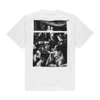 OFF-WHITE Oversized Fit Caravaggio Square T-Shirt White/Black