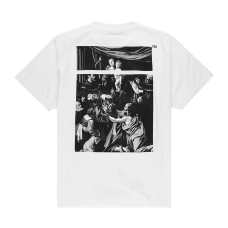 OFF-WHITE Oversized Fit Caravaggio Square T-Shirt White/Black