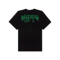 OFF-WHITE Oversized Fit Universal Key T-Shirt Black/Green