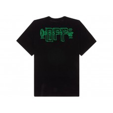 OFF-WHITE Oversized Fit Universal Key T-Shirt Black/Green