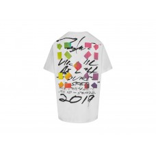 OFF-WHITE x Futura Oversized Fit Alien T-Shirt White/Multicolor