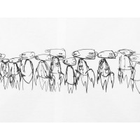 OFF-WHITE x Futura Oversized Fit Atoms T-Shirt White/Multicolor