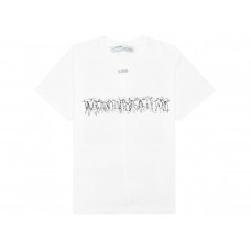 OFF-WHITE x Futura Oversized Fit Atoms T-Shirt White/Multicolor
