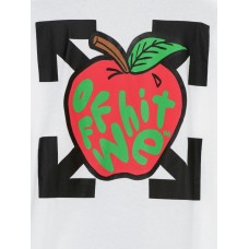OFF-WHITE Apple Arrow Print T-shirt White