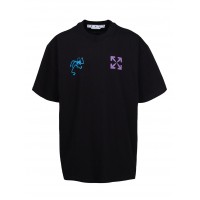 OFF-WHITE 90s Liquid Oversized T-Shirt Black/Multi
