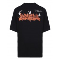 OFF-WHITE Neen Graffiti OW Logo T-Shirt Black/Multi
