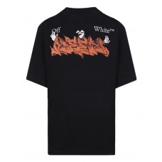 OFF-WHITE Neen Graffiti OW Logo T-Shirt Black/Multi