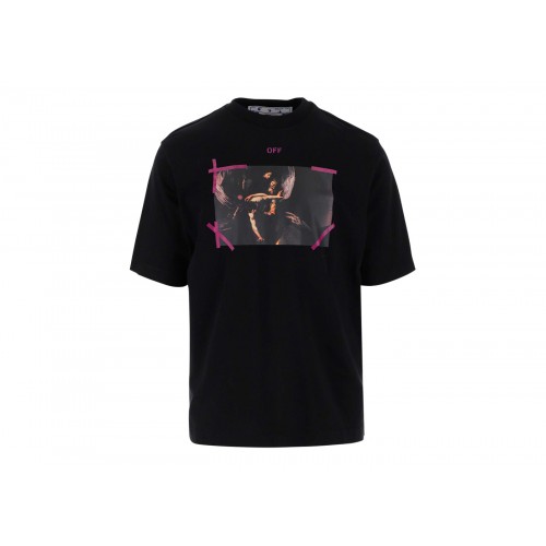 Оригинальный шмот OFF-WHITE Arrow Caravaggio Mercy Tee Black/Purple/Multi