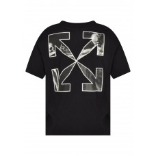 OFF-WHITE Caravaggio Saint Jerome Writing Arrows Oversized T-Shirt Black