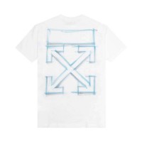 OFF-WHITE Marker Oversized Skate T-Shirt White Blue