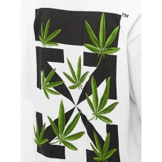OFF-WHITE Weed Arrows Oversized T-Shirt White/Green