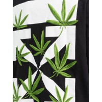 OFF-WHITE Weed Arrows Oversized T-Shirt Black/Green