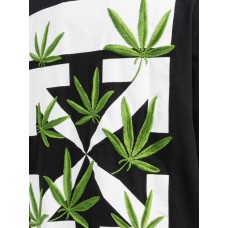 OFF-WHITE Weed Arrows Oversized T-Shirt Black/Green