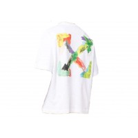 OFF-WHITE Brush Arrows White Oversized Tee White