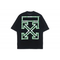 OFF-WHITE Tape Arrows PKT Skate T-Shirt Black/Green Fluo