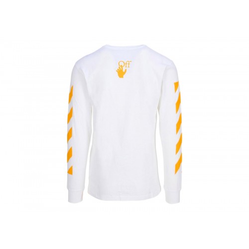 Оригинальный шмот OFF-WHITE Caravaggio Saint Jerome Writing Print Longsleeve T-Shirt White/Yellow/Black