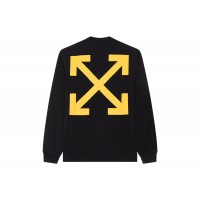 OFF-WHITE Arrow Caravaggio Ann Skate L/S Tee Black/Yellow