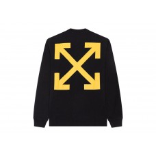 OFF-WHITE Arrow Caravaggio Ann Skate L/S Tee Black/Yellow