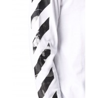 OFF-WHITE Caravaggio Saint Jerome Writing Arrows Long-sleeve T-Shirt White/Black
