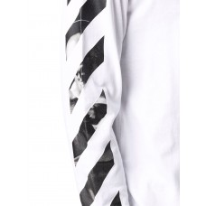 OFF-WHITE Caravaggio Saint Jerome Writing Arrows Long-sleeve T-Shirt White/Black