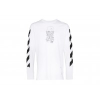 OFF-WHITE Dripping Arrows Print Cotton T-Shirt White
