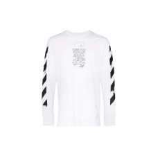 OFF-WHITE Dripping Arrows Print Cotton T-Shirt White