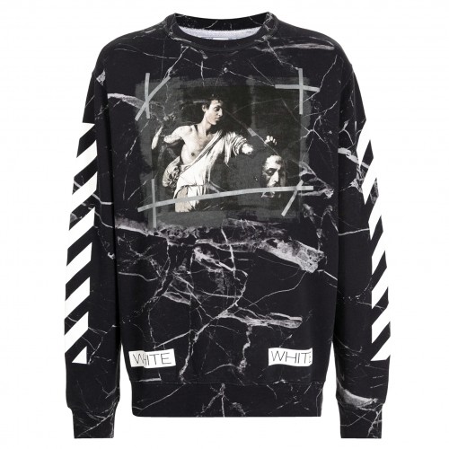 Оригинальный шмот OFF-WHITE Caravaggio Painted Sweatshirt Black