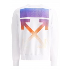 OFF-WHITE Degrade Arrows Crewneck White/Fucshia Multi