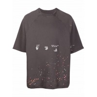 OFF-WHITE Vintage Paint T-shirt Grey