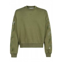 OFF-WHITE Rubber Arrows Crewneck Green