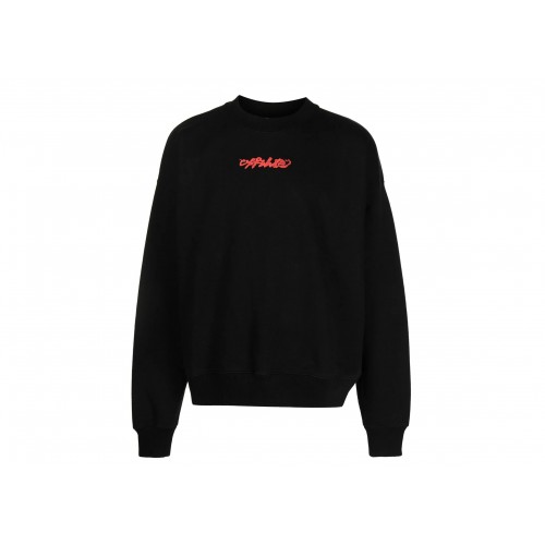 Оригинальный шмот OFF-WHITE Arrow On Canvas Print Sweatshirt Black