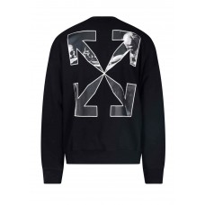 OFF-WHITE Caravaggio Saint Jerome Writing Arrows Sweatshirt Black