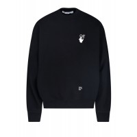 OFF-WHITE Caravaggio Saint Jerome Writing Arrows Sweatshirt Black