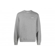 OFF-WHITE Wave Outl Diag Slim Crewneck Grey/White
