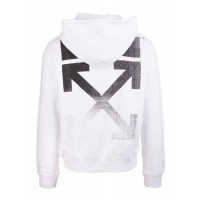 OFF-WHITE Degrade Arrows Hoodie White