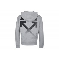 OFF-WHITE Degrade Arrows Hoodie Gray