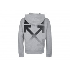 OFF-WHITE Degrade Arrows Hoodie Gray