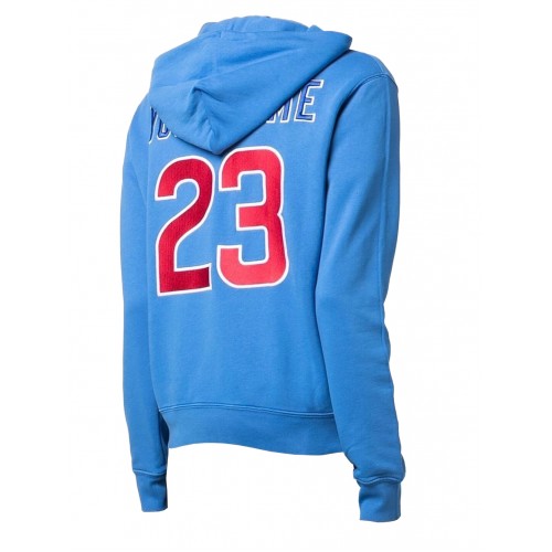Оригинальный шмот OFF-WHITE x MLB Chicago Cubs Hoodie Blue/Red/White