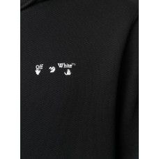 OFF-WHITE Swimming Man Logo Hoodie Black