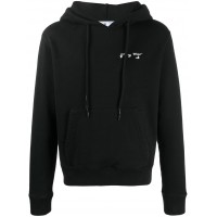 OFF-WHITE Swimming Man Logo Hoodie Black