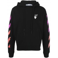 OFF-WHITE Marker Hoodie Black/Fuchsia