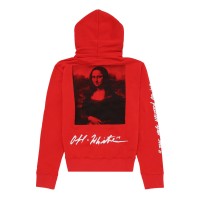 OFF-WHITE Monalisa Graphic Print Hoodie Red/Black/White