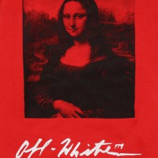 OFF-WHITE Monalisa Graphic Print Hoodie Red/Black/White