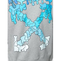 OFF-WHITE Marker Hoodie Grey/Blue