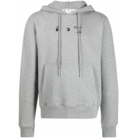 OFF-WHITE Marker Hoodie Grey/Blue