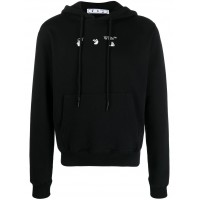 OFF-WHITE Marker Hoodie Black/Grey