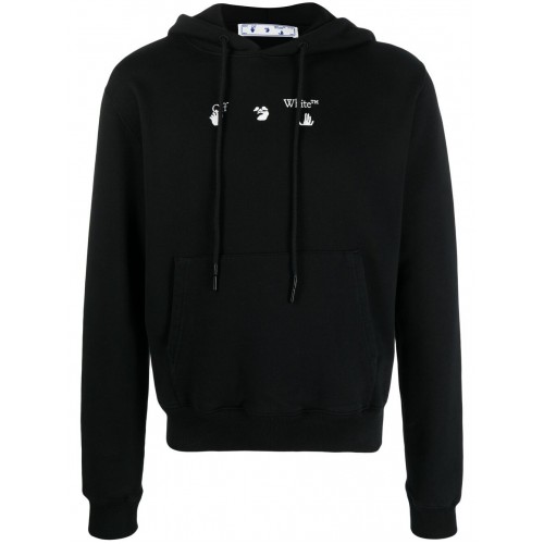 Оригинальный шмот OFF-WHITE Marker Hoodie Black/Grey