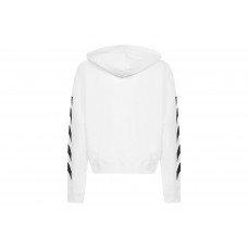 OFF-WHITE Diagonal Helvetica Oversized Hoodie White/Black
