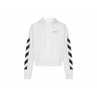 OFF-WHITE Diagonal Helvetica Oversized Hoodie White/Black