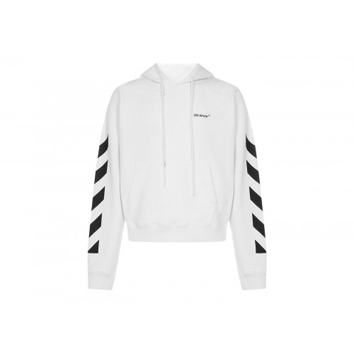 Оригинальный шмот OFF-WHITE Diagonal Helvetica Oversized Hoodie White/Black